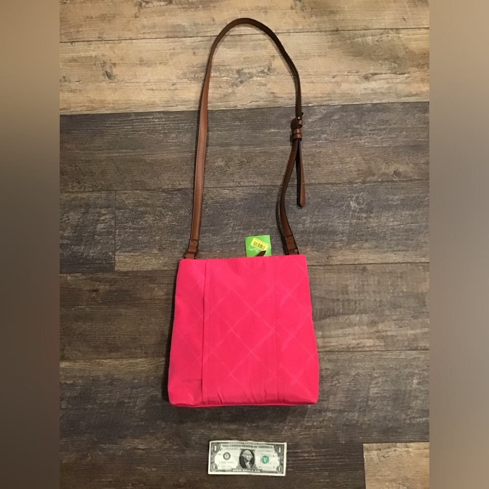 Vera Bradley Preppy Poly Molly Pink Crossbody - Picture 2 of 4